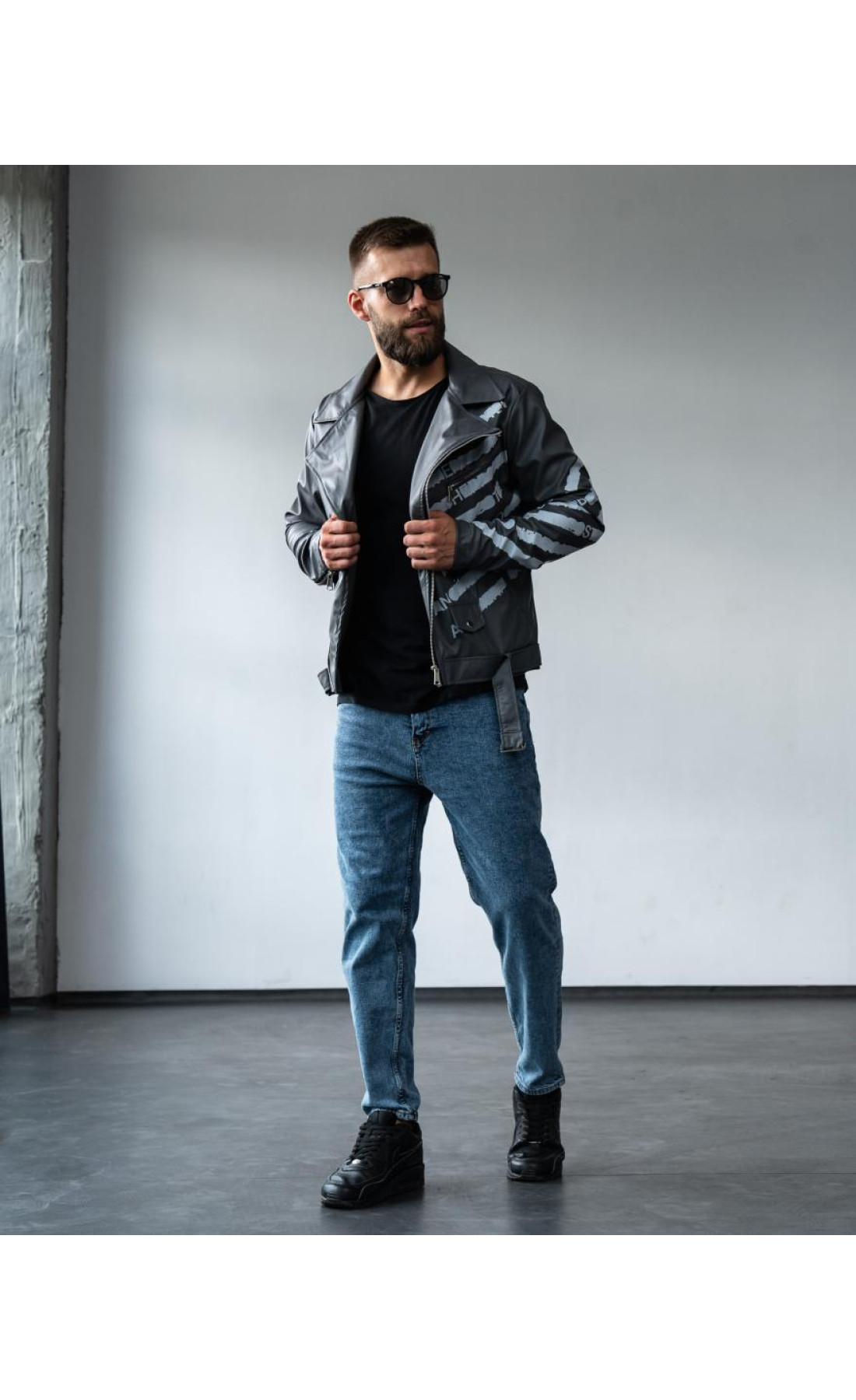 Шкіряна куртка (косуха) чоловіча