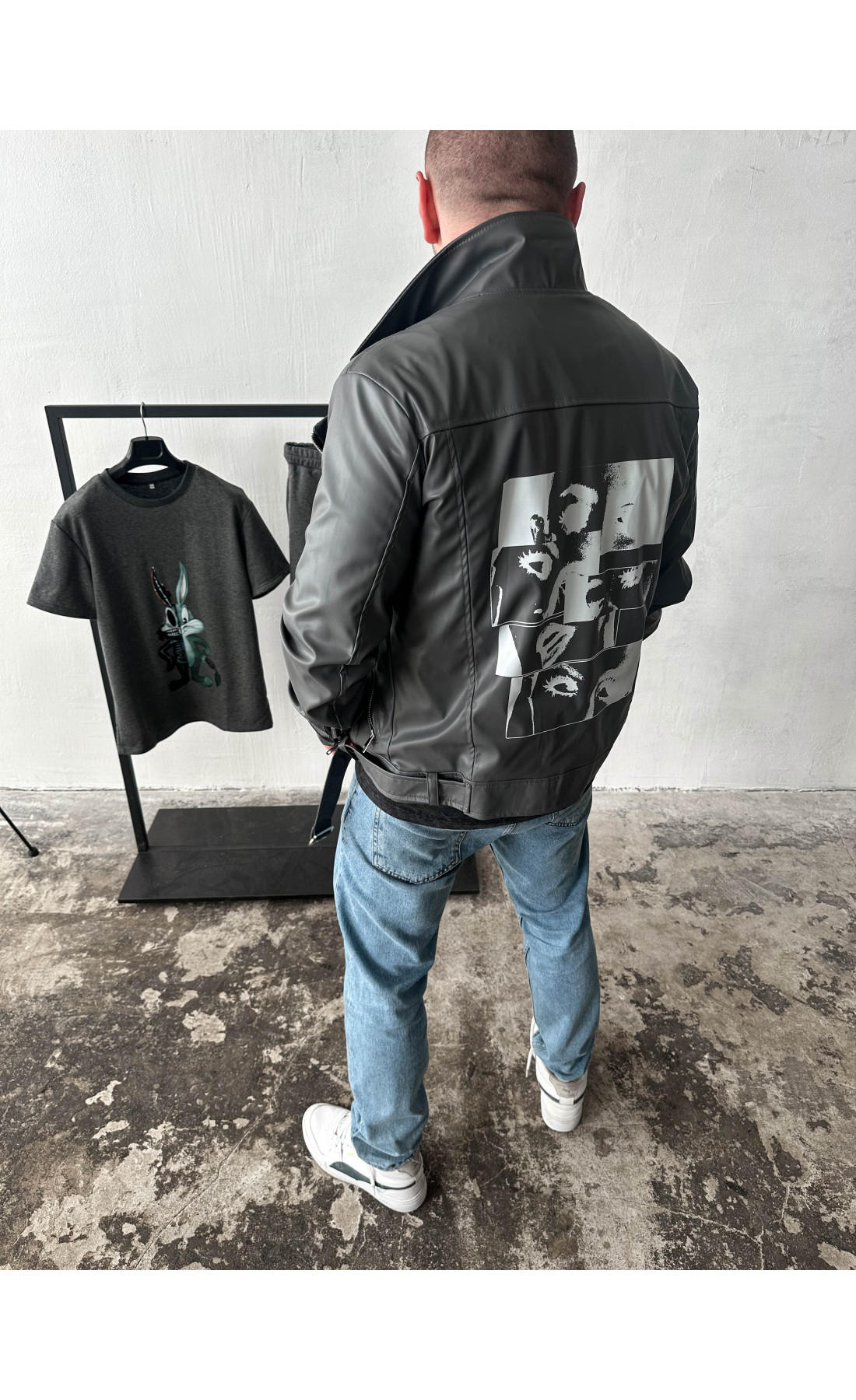 Шкіряна куртка (косуха) чоловіча