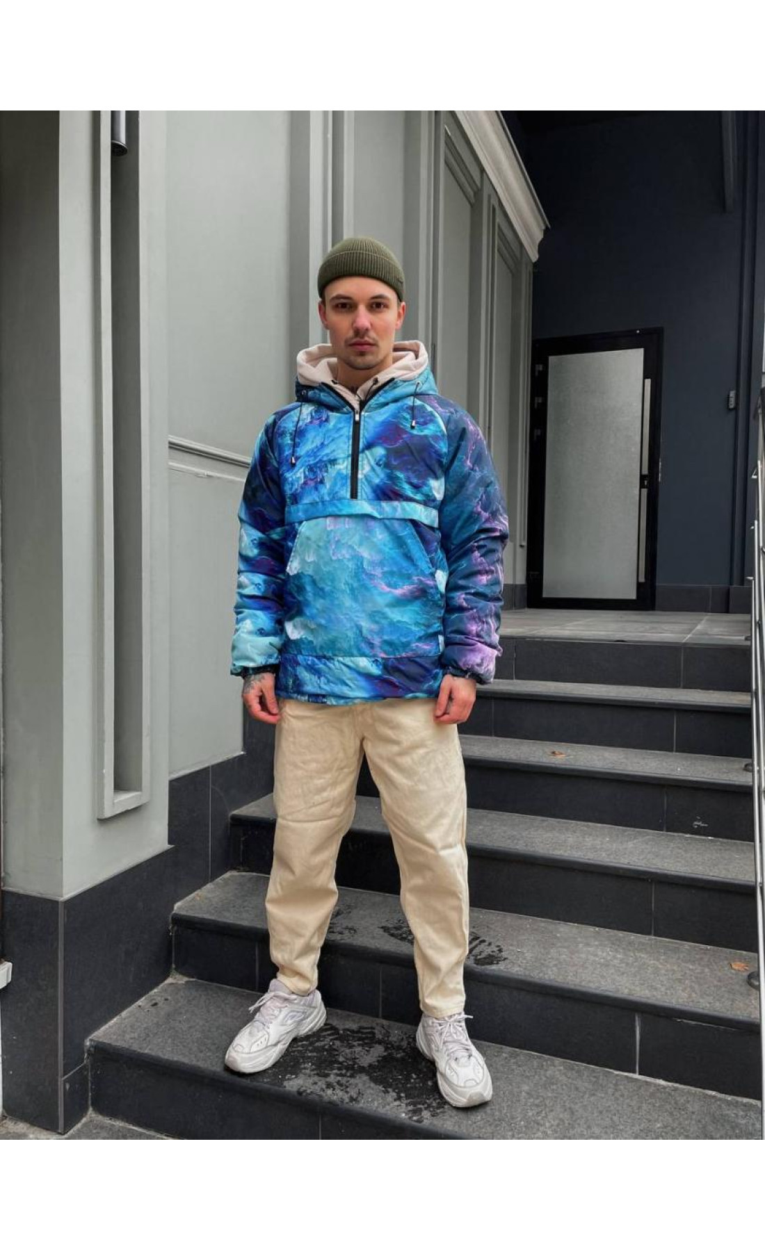 Анорак чоловічий утеплений з капюшоном