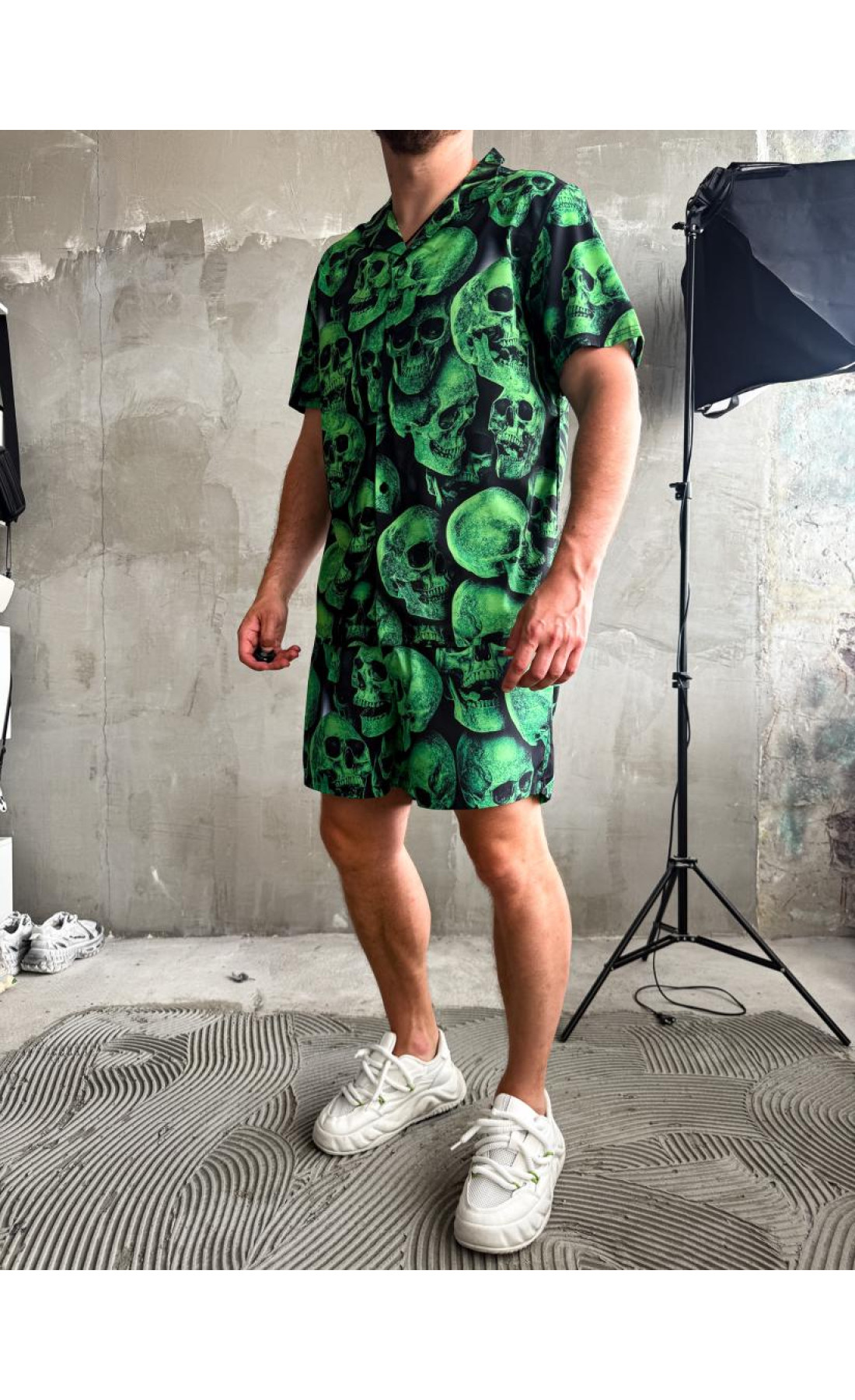 Пляжний костюм чоловічий літо шорти сорочка