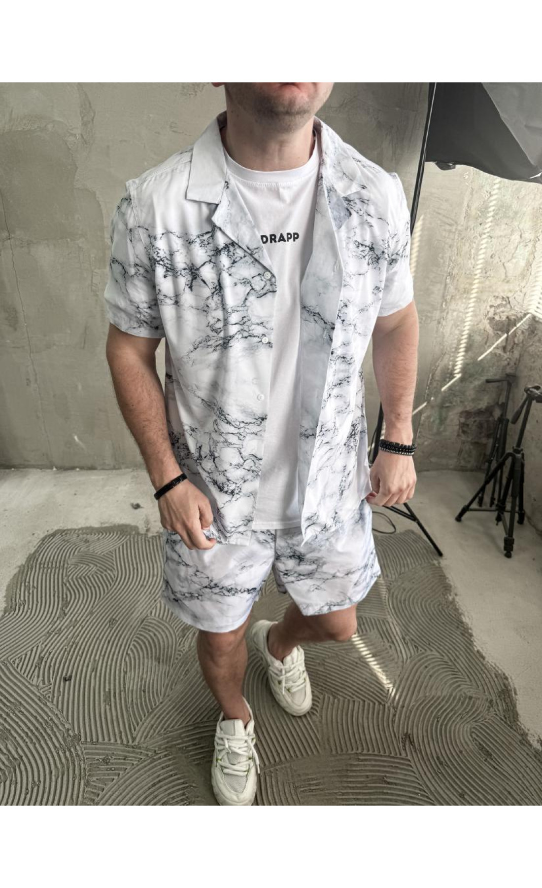 Пляжний костюм чоловічий літо шорти сорочка