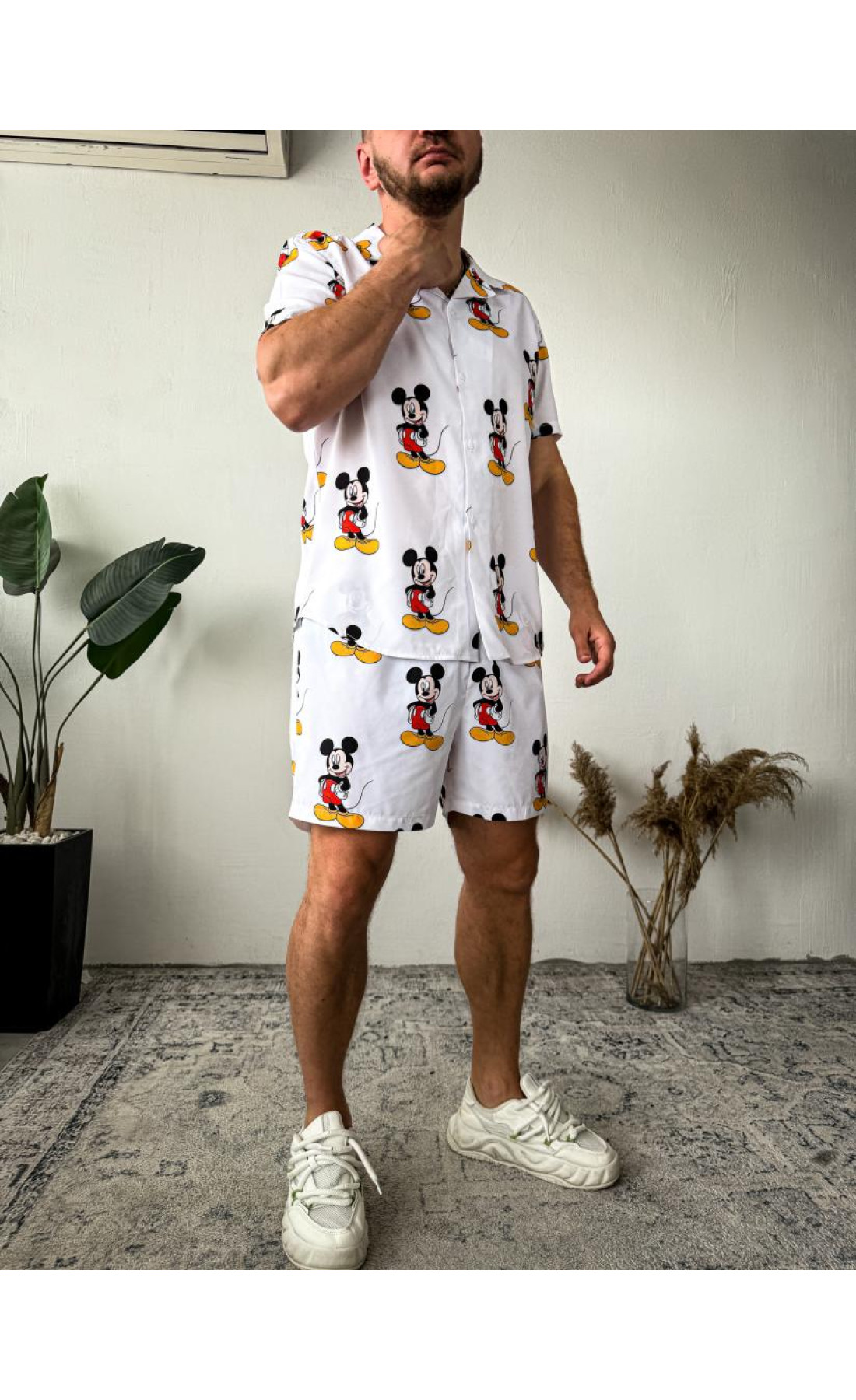 Пляжний костюм чоловічий літо шорти сорочка