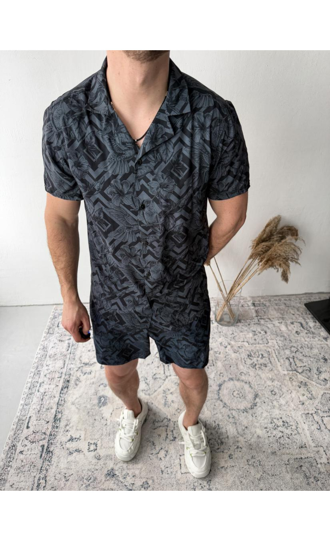 Пляжний костюм сорочка шорти чоловічій яскравий літо