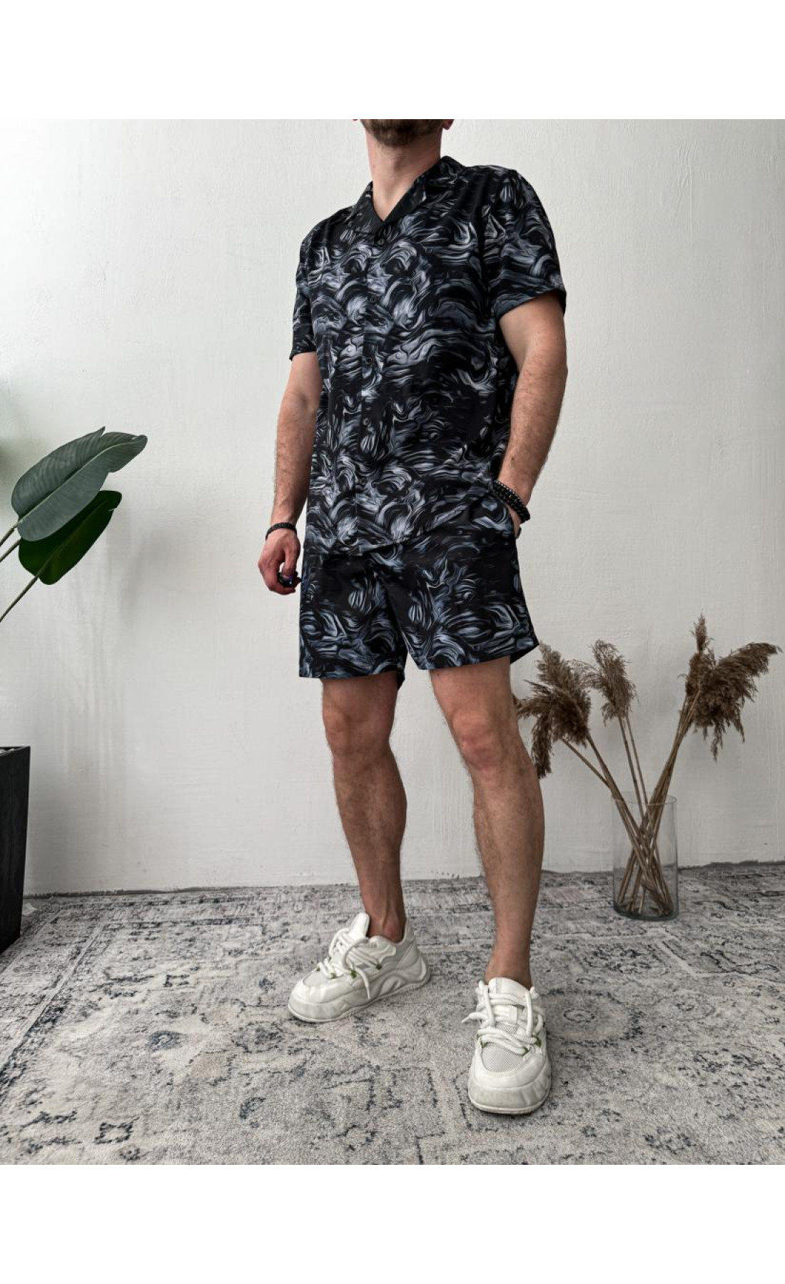 Пляжний костюм сорочка шорти чоловічій яскравий літо