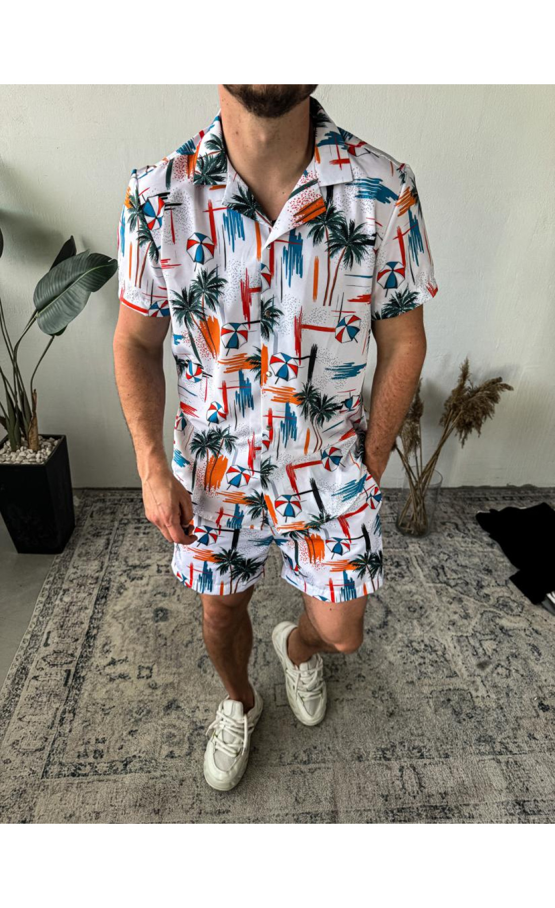 Пляжний костюм сорочка шорти літо пляж море