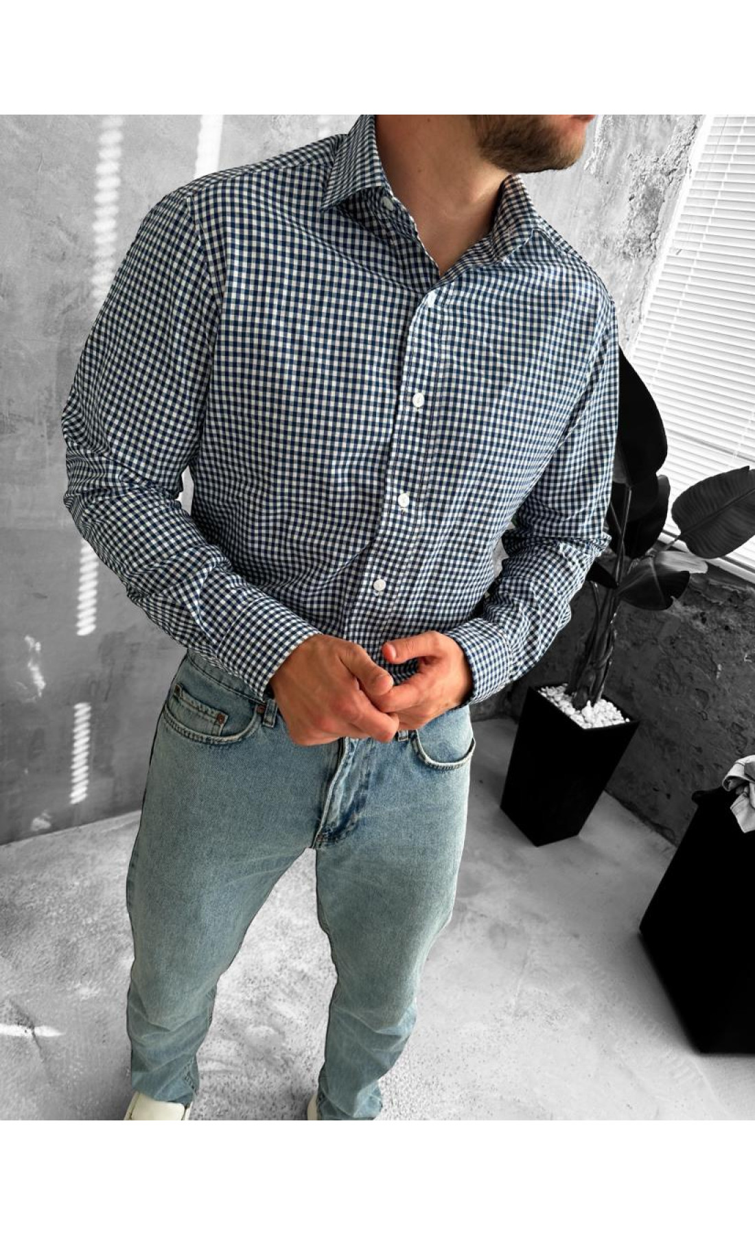 Сорочка чоловіча  весна осінь довгий рукав