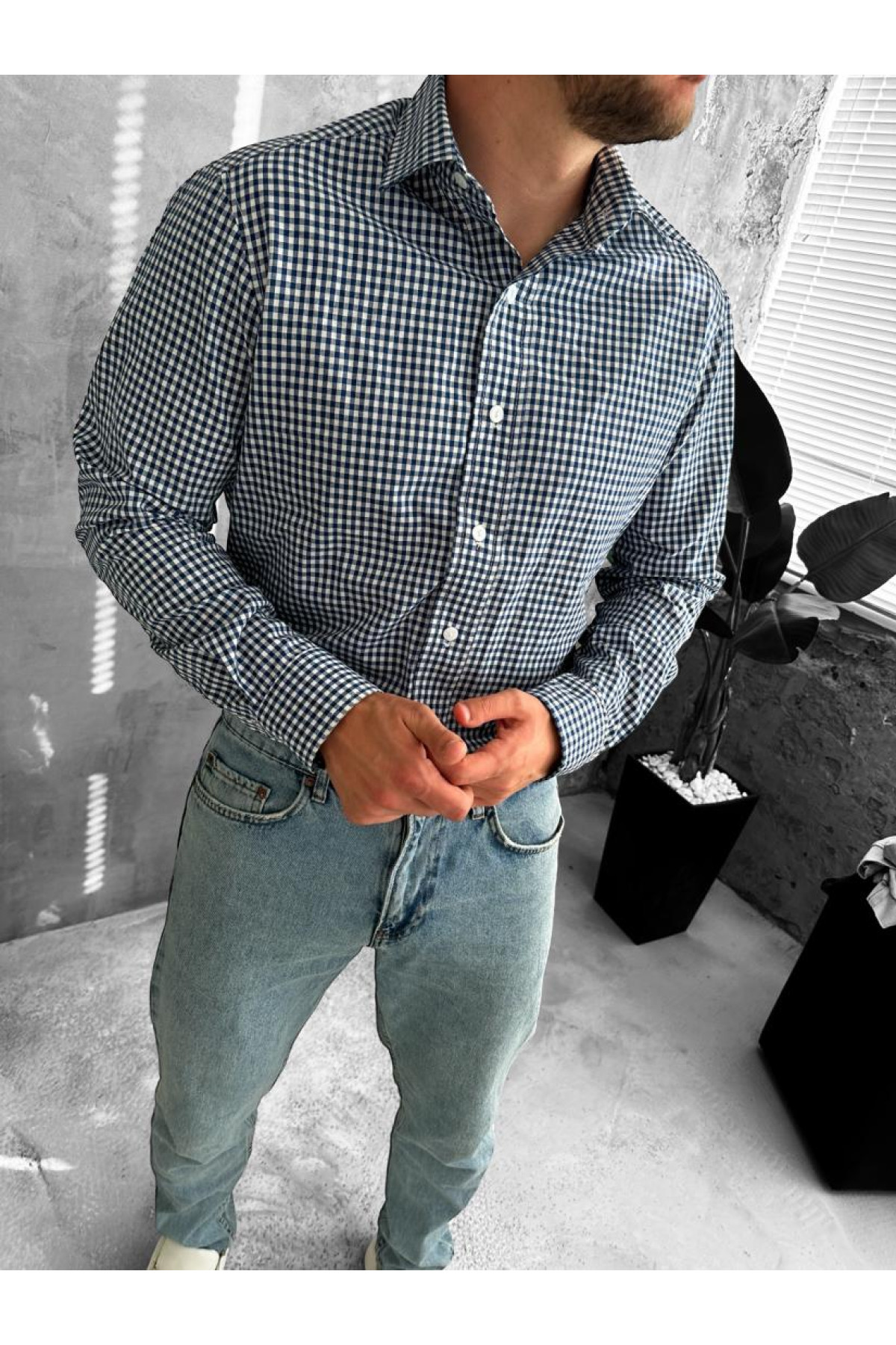 Сорочка чоловіча  весна осінь довгий рукав