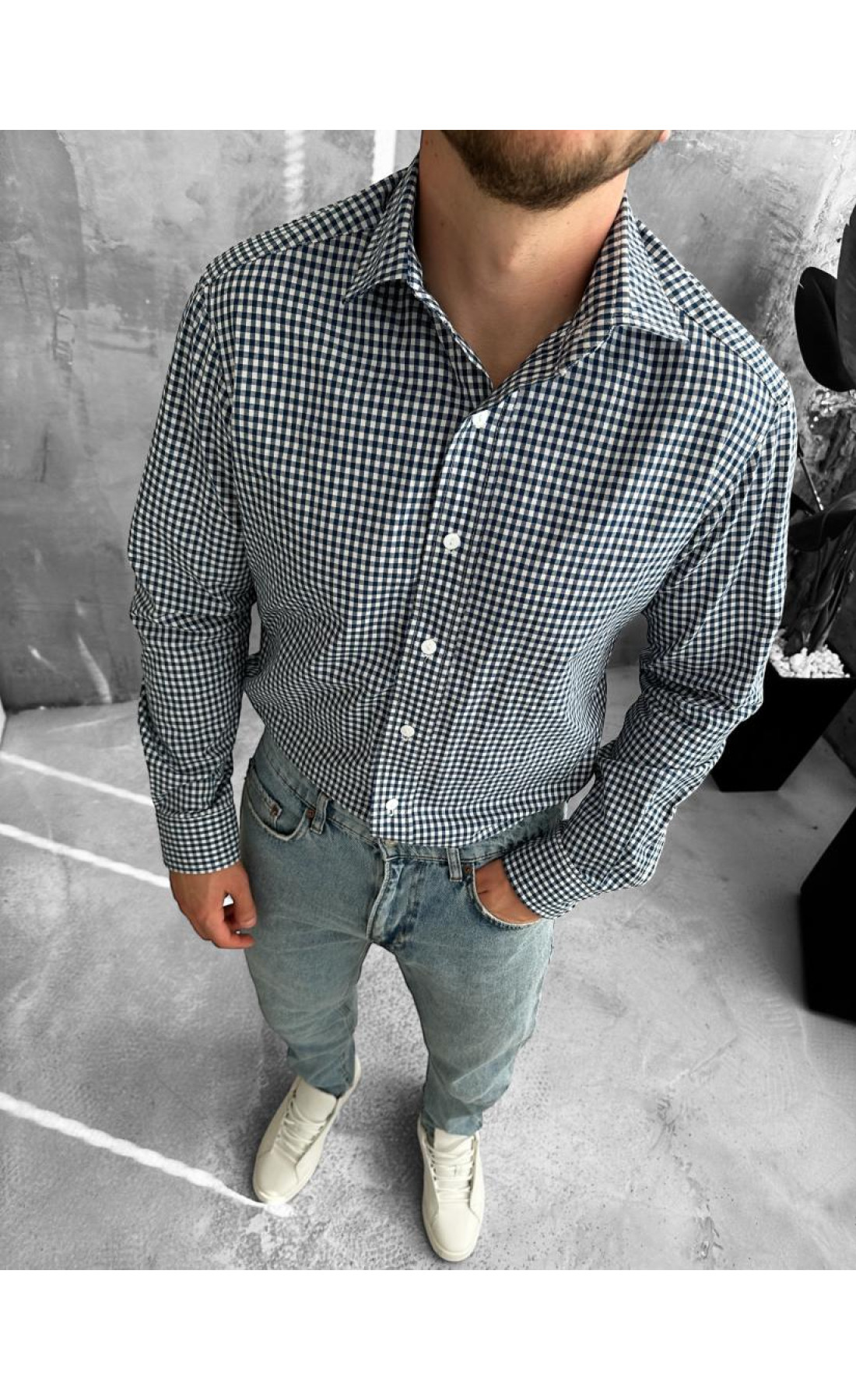 Сорочка чоловіча  весна осінь довгий рукав