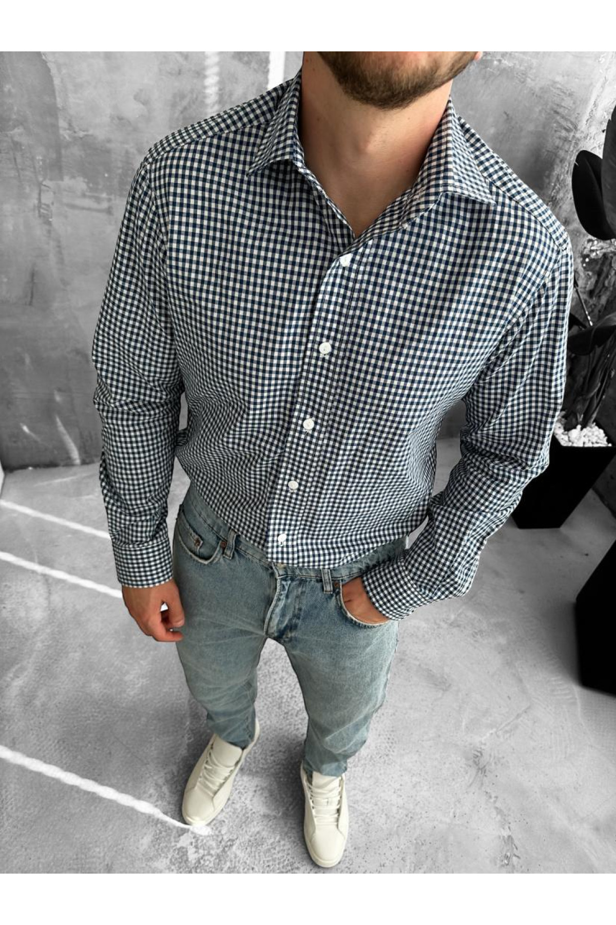 Сорочка чоловіча  весна осінь довгий рукав