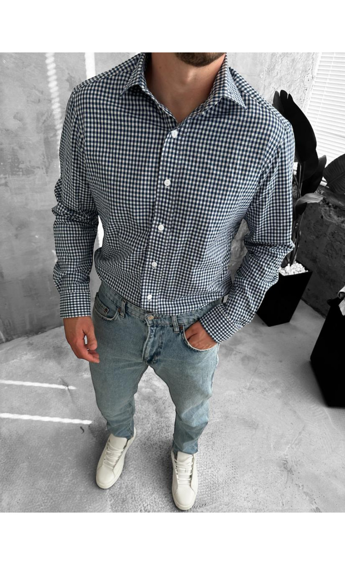 Сорочка чоловіча  весна осінь довгий рукав