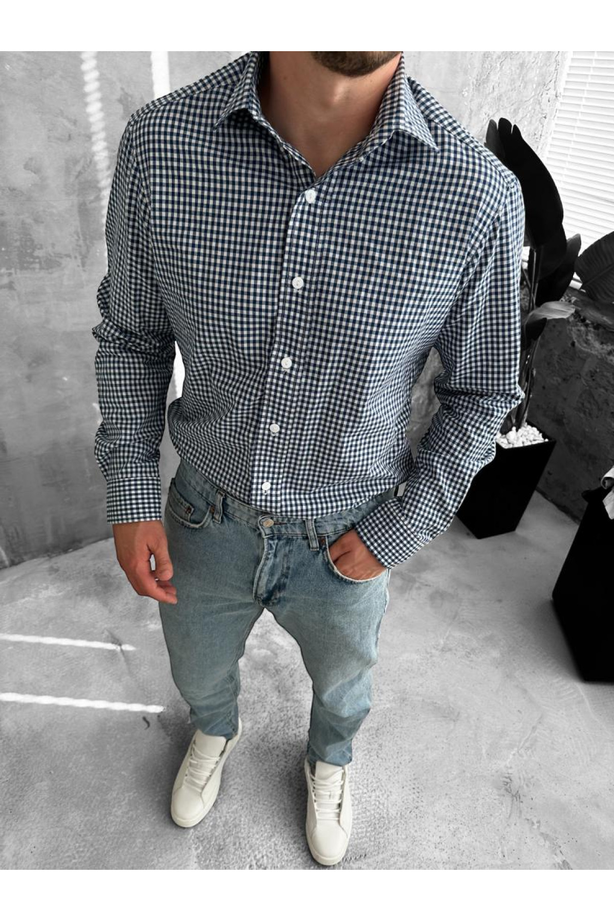 Сорочка чоловіча  весна осінь довгий рукав