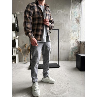 Сорочка байкова  вільна посадка чоловіча в клітинку