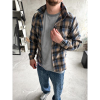 Сорочка байкова  вільна посадка чоловіча в клітинку