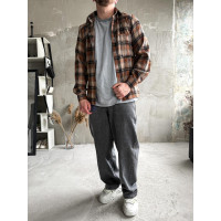 Сорочка байкова  вільна посадка чоловіча в клітинку