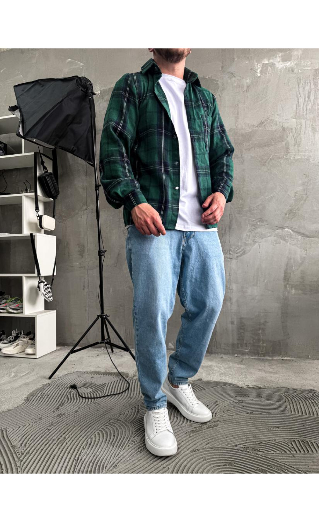 Сорочка гайкова чоловіча  в клітинку літо весна drapp