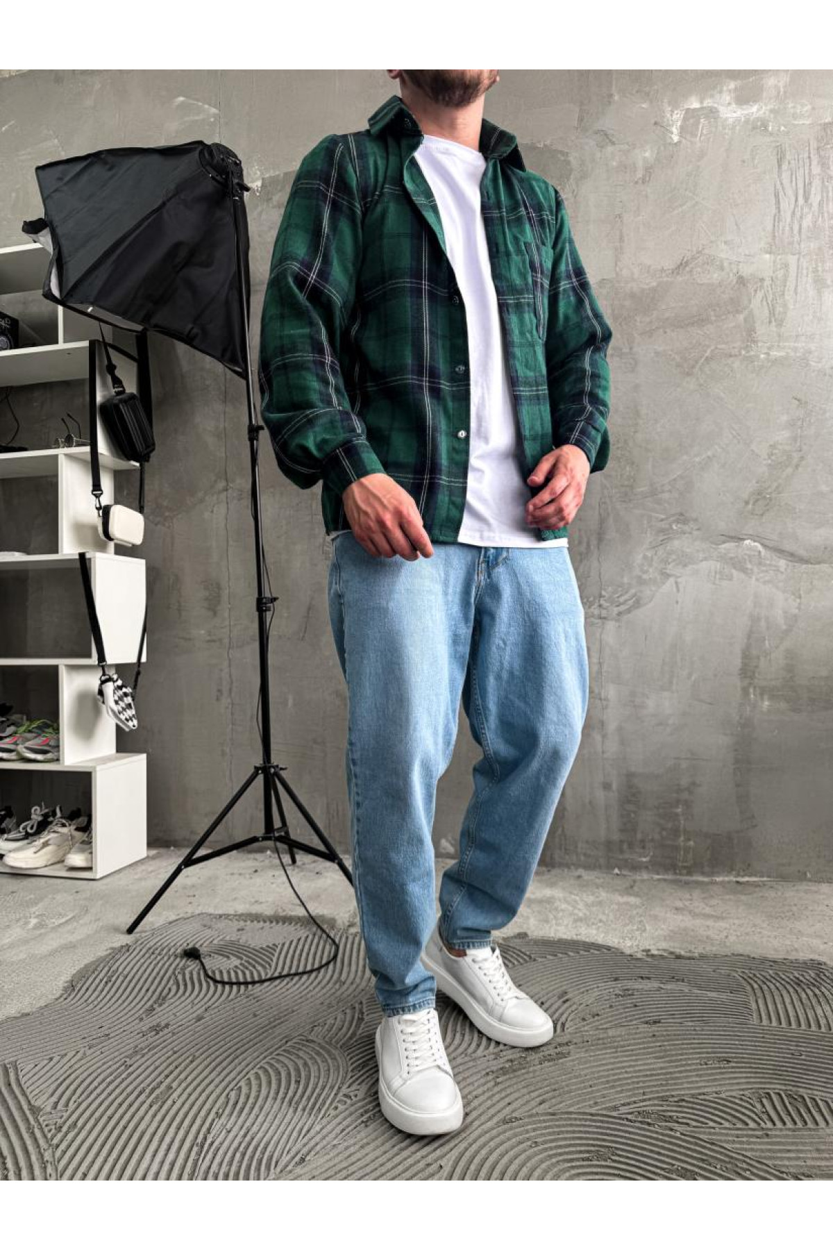 Сорочка гайкова чоловіча  в клітинку літо весна drapp