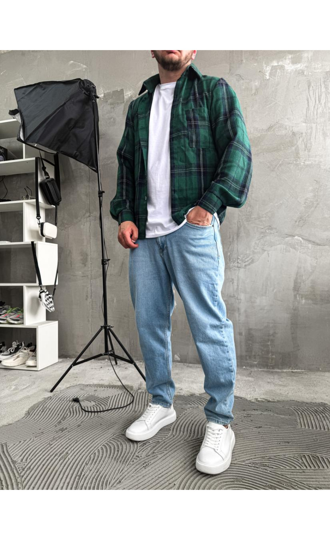 Сорочка гайкова чоловіча  в клітинку літо весна drapp