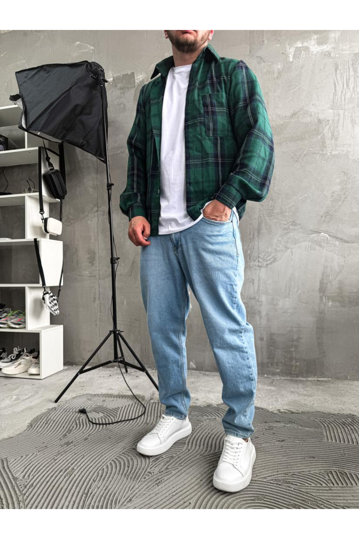 Сорочка гайкова чоловіча  в клітинку літо весна drapp