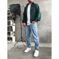 Сорочка гайкова чоловіча  в клітинку літо весна drapp