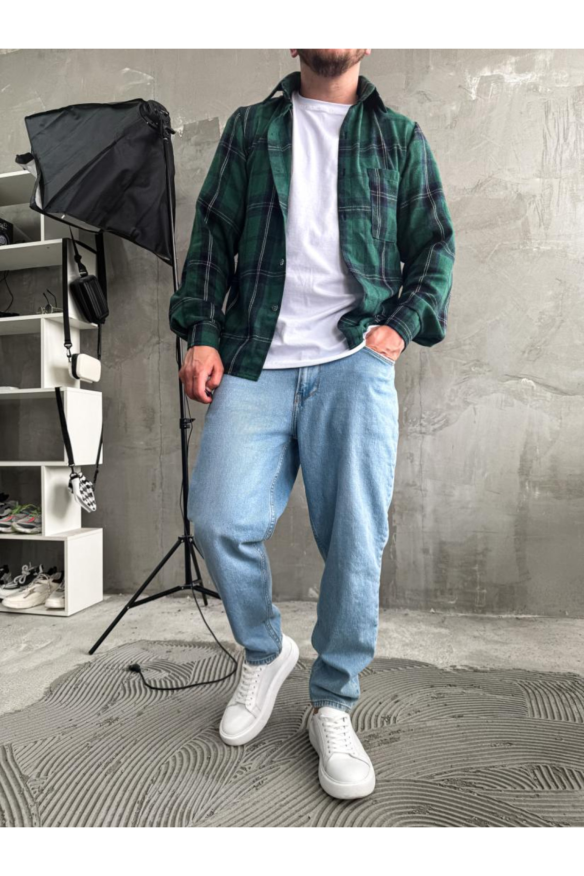 Сорочка гайкова чоловіча  в клітинку літо весна drapp