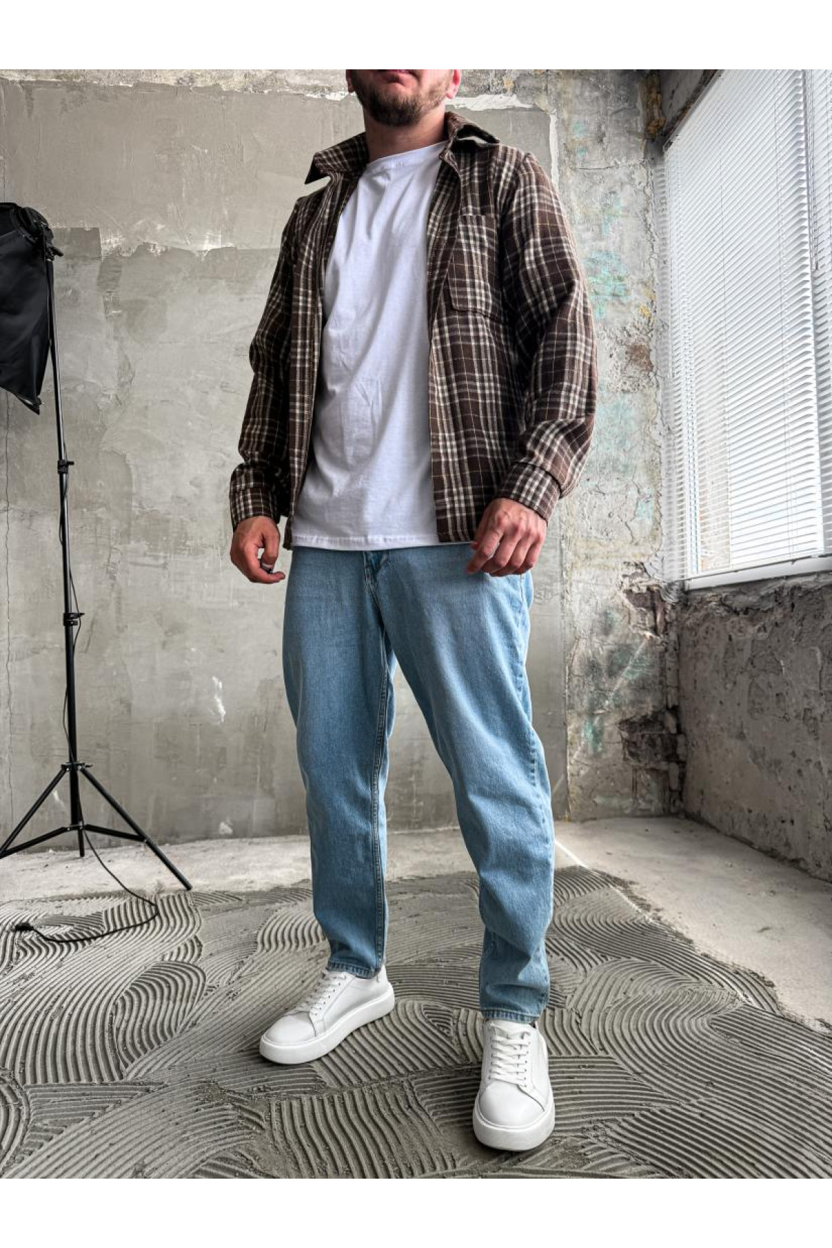 Сорочка гайкова чоловіча  в клітинку літо весна drapp