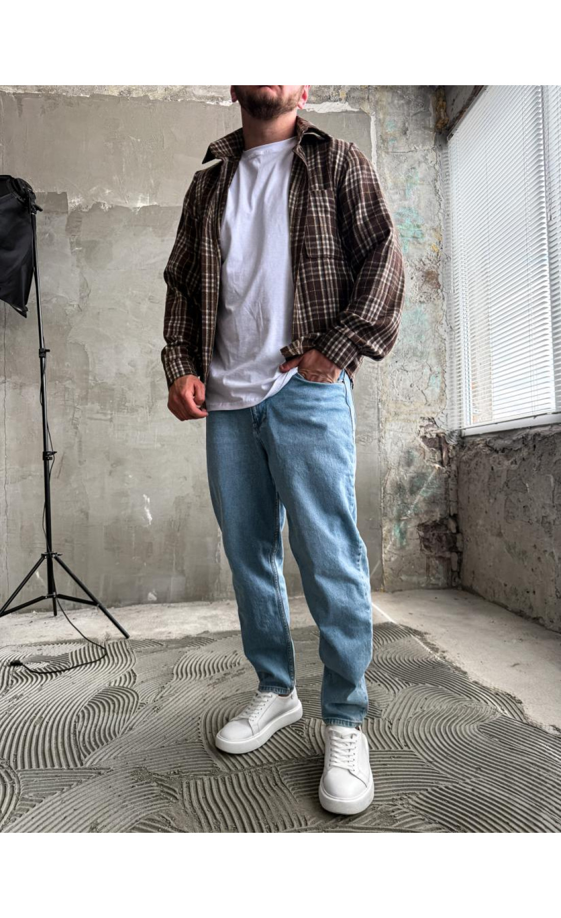 Сорочка гайкова чоловіча  в клітинку літо весна drapp