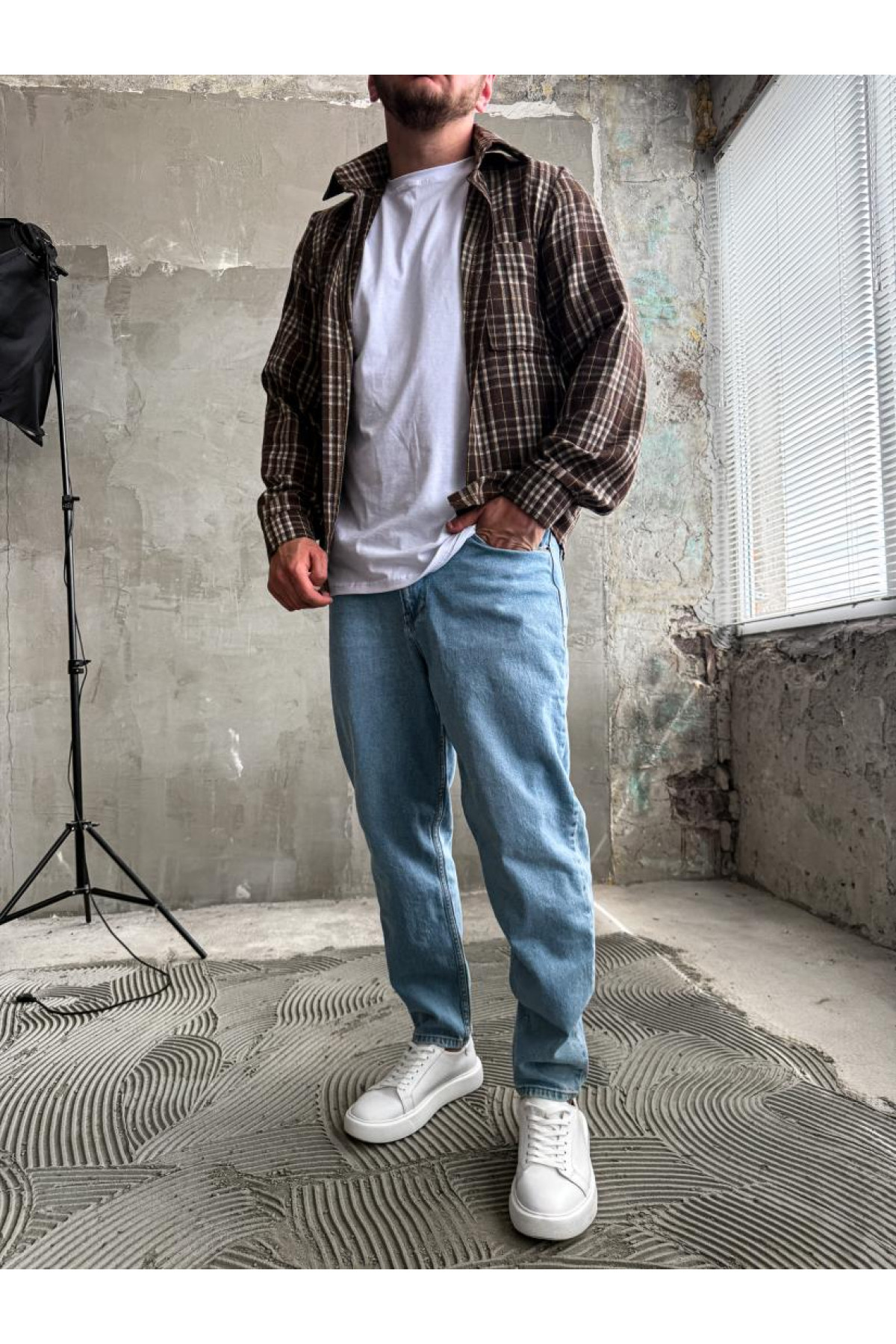 Сорочка гайкова чоловіча  в клітинку літо весна drapp