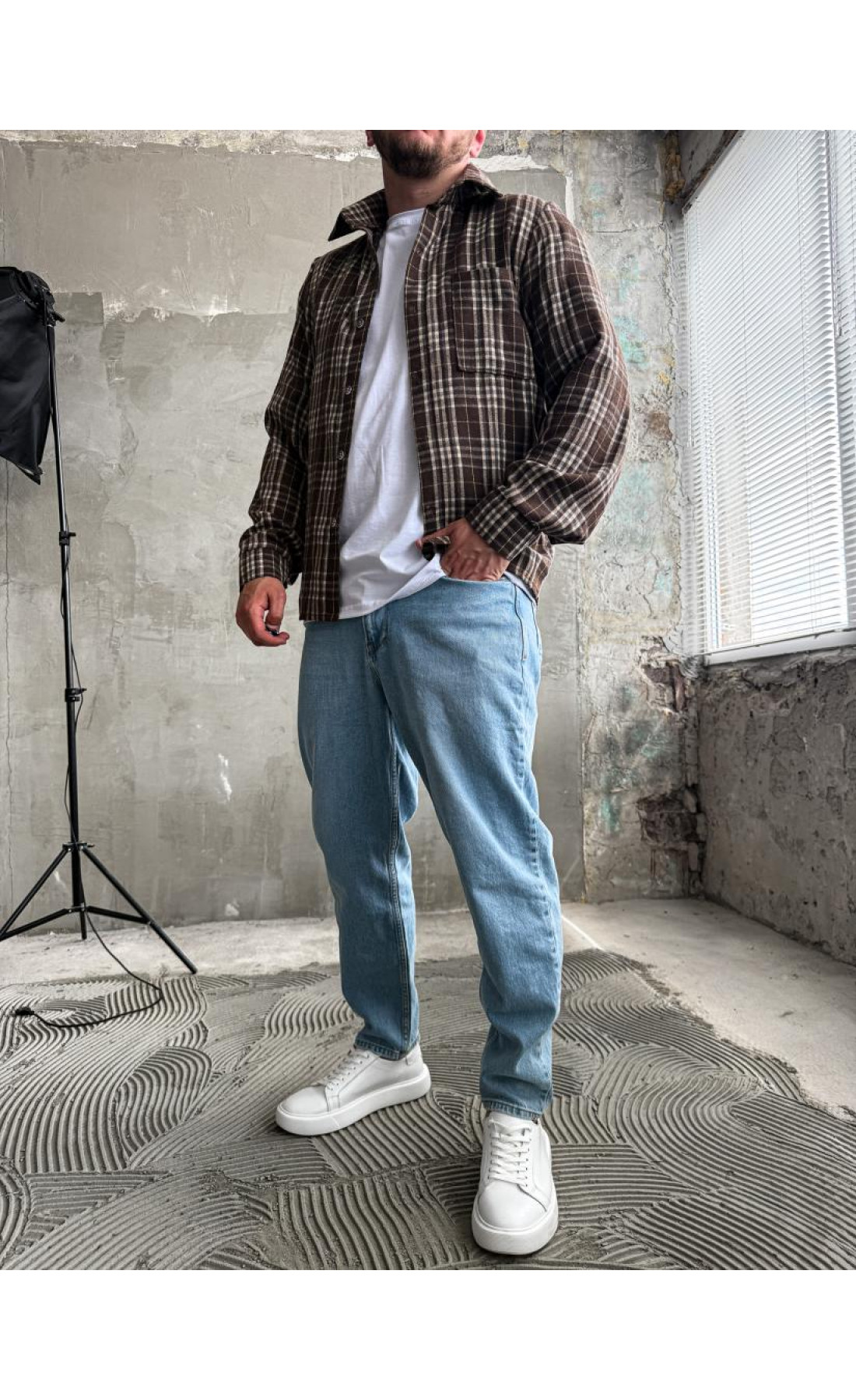 Сорочка гайкова чоловіча  в клітинку літо весна drapp