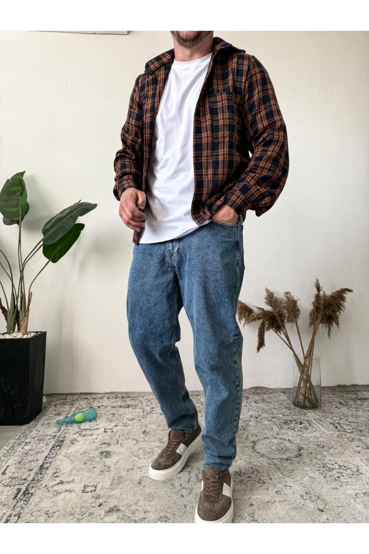 Сорочка байкова на кожен день тонка літо клітинка