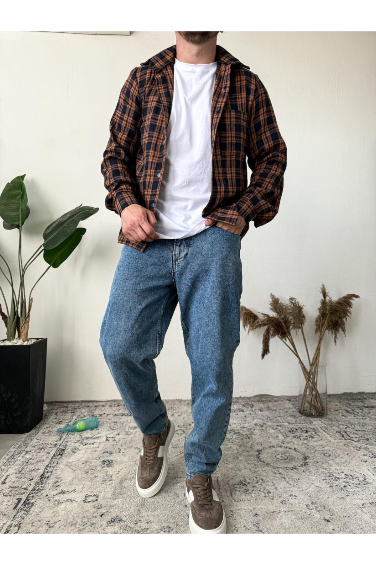 Сорочка байкова на кожен день тонка літо клітинка