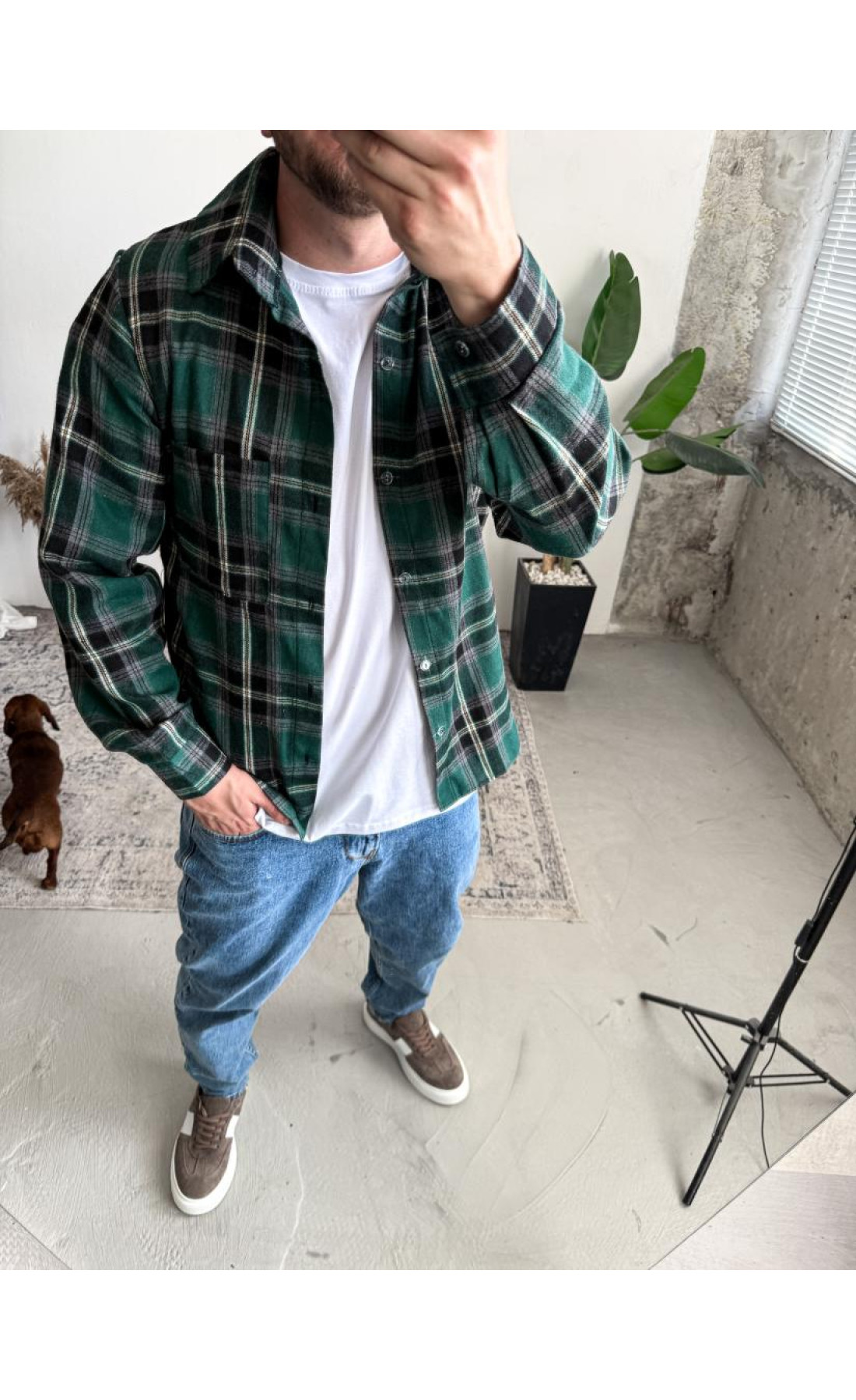 Сорочка байкова на кожен день тонка літо клітинка