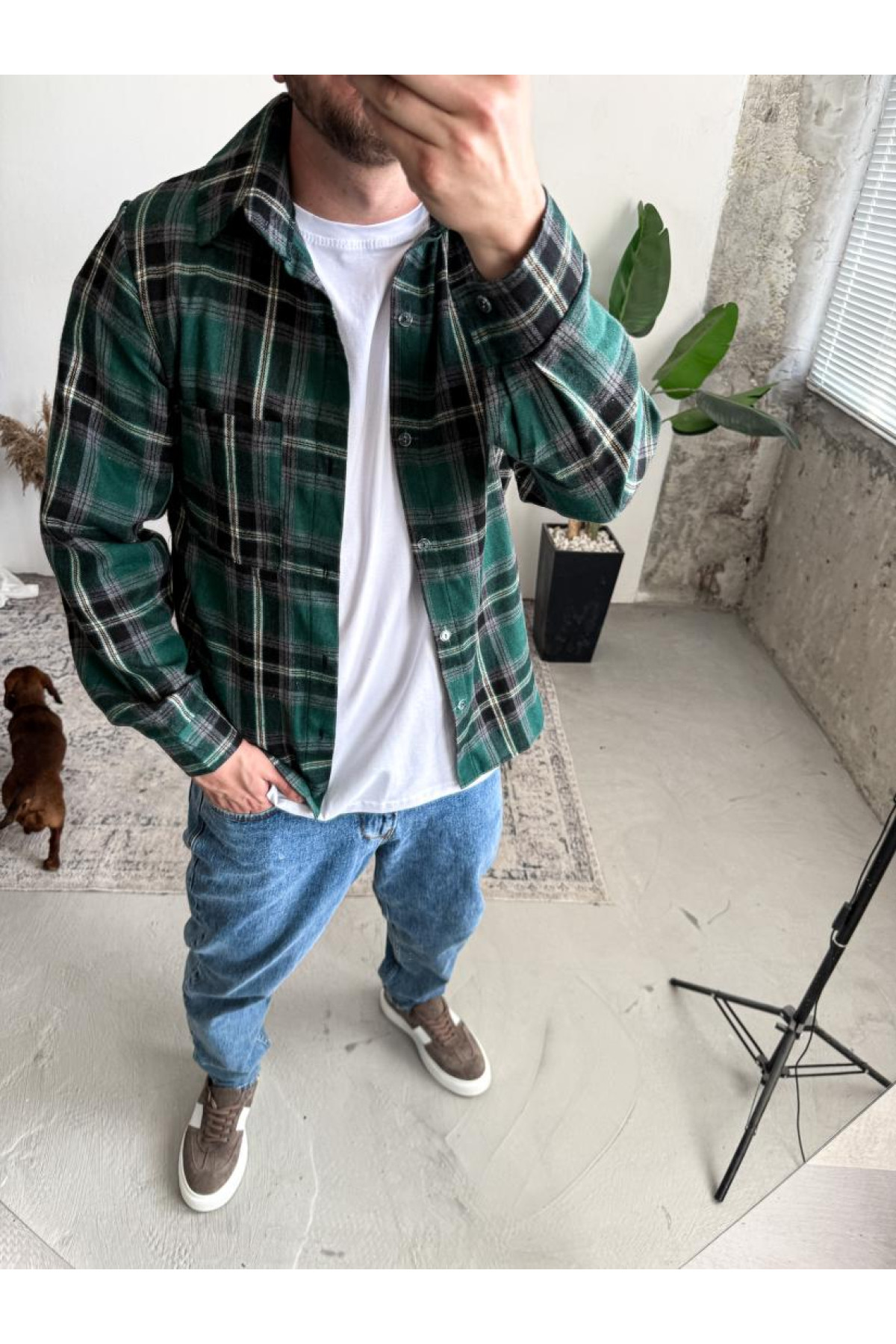 Сорочка байкова на кожен день тонка літо клітинка