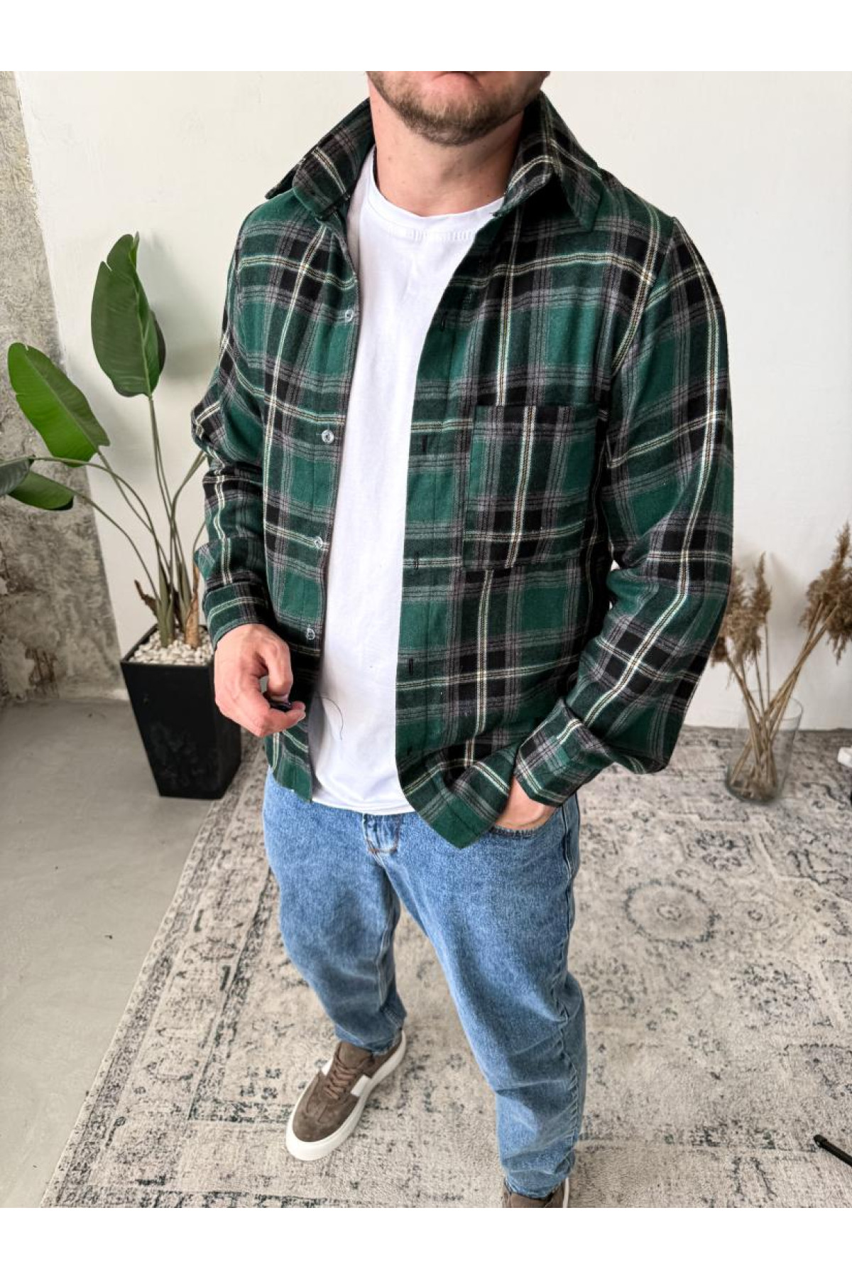 Сорочка байкова на кожен день тонка літо клітинка