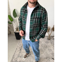 Сорочка байкова на кожен день тонка літо клітинка