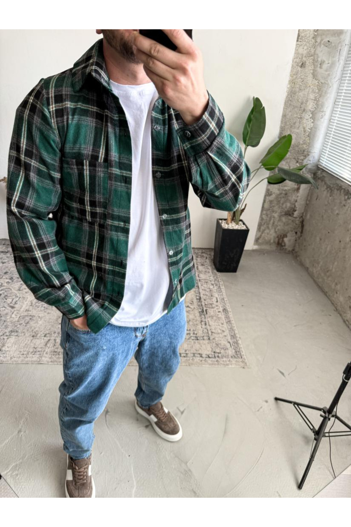 Сорочка байкова на кожен день тонка літо клітинка