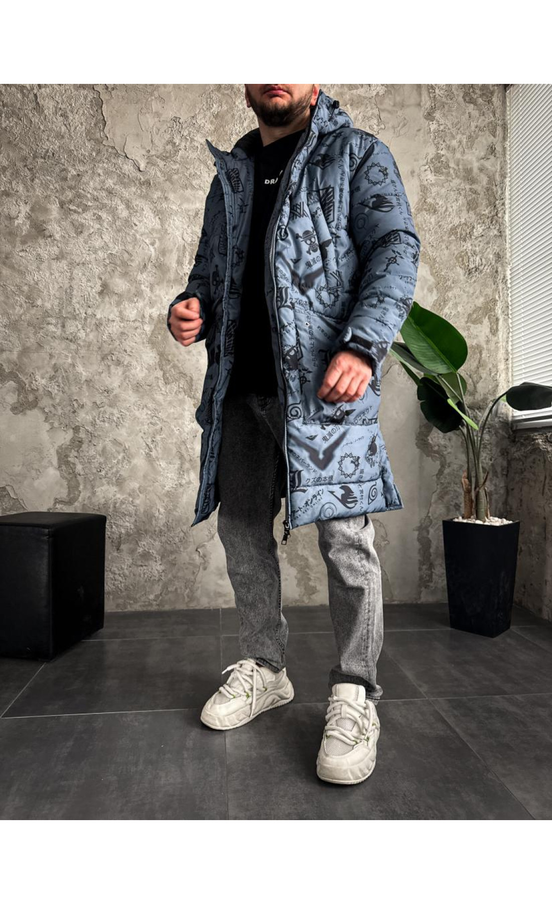 Куртка зимова з капюшоном чоловіча зимова