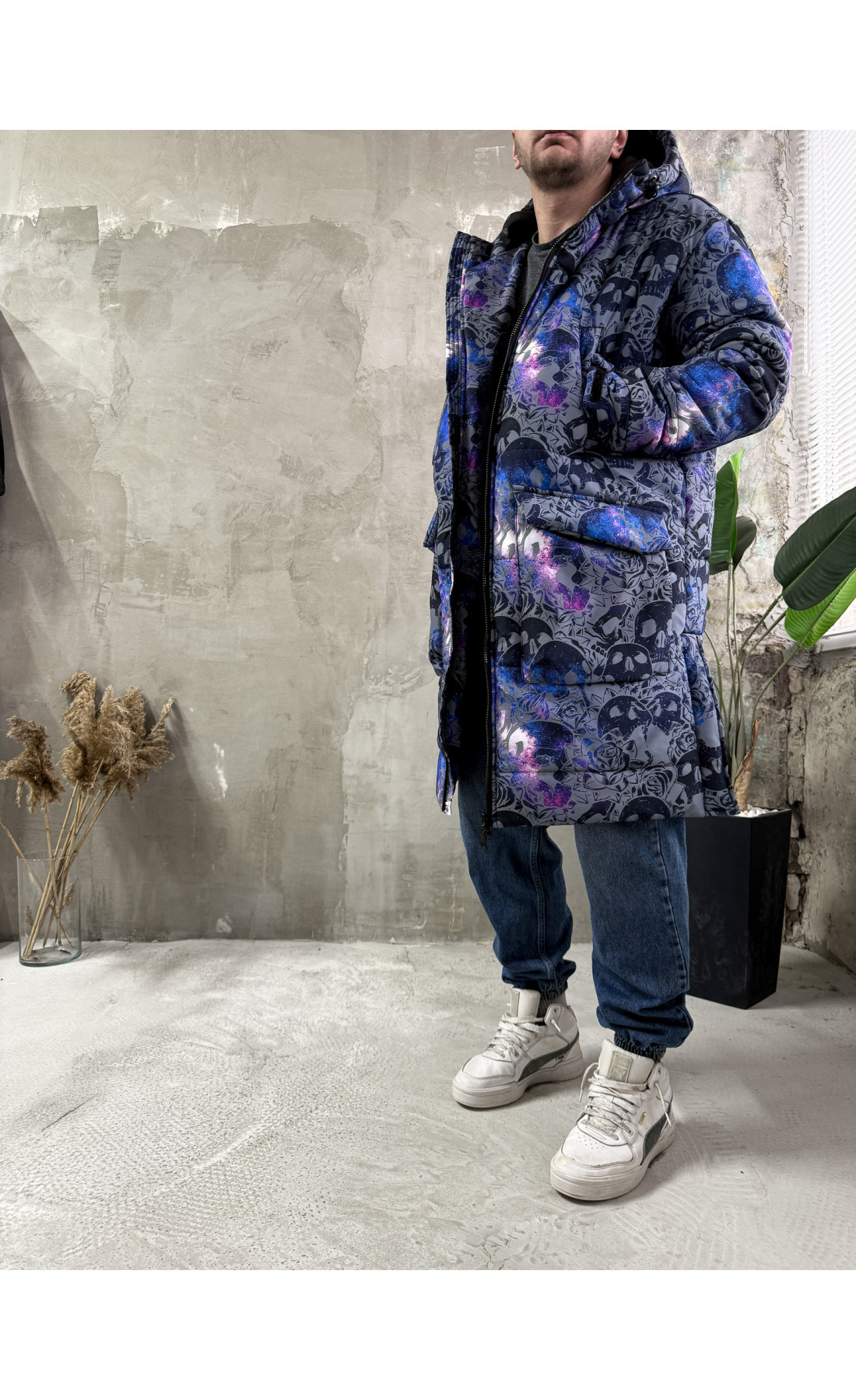 Куртка зимова з капюшоном чоловіча зимова