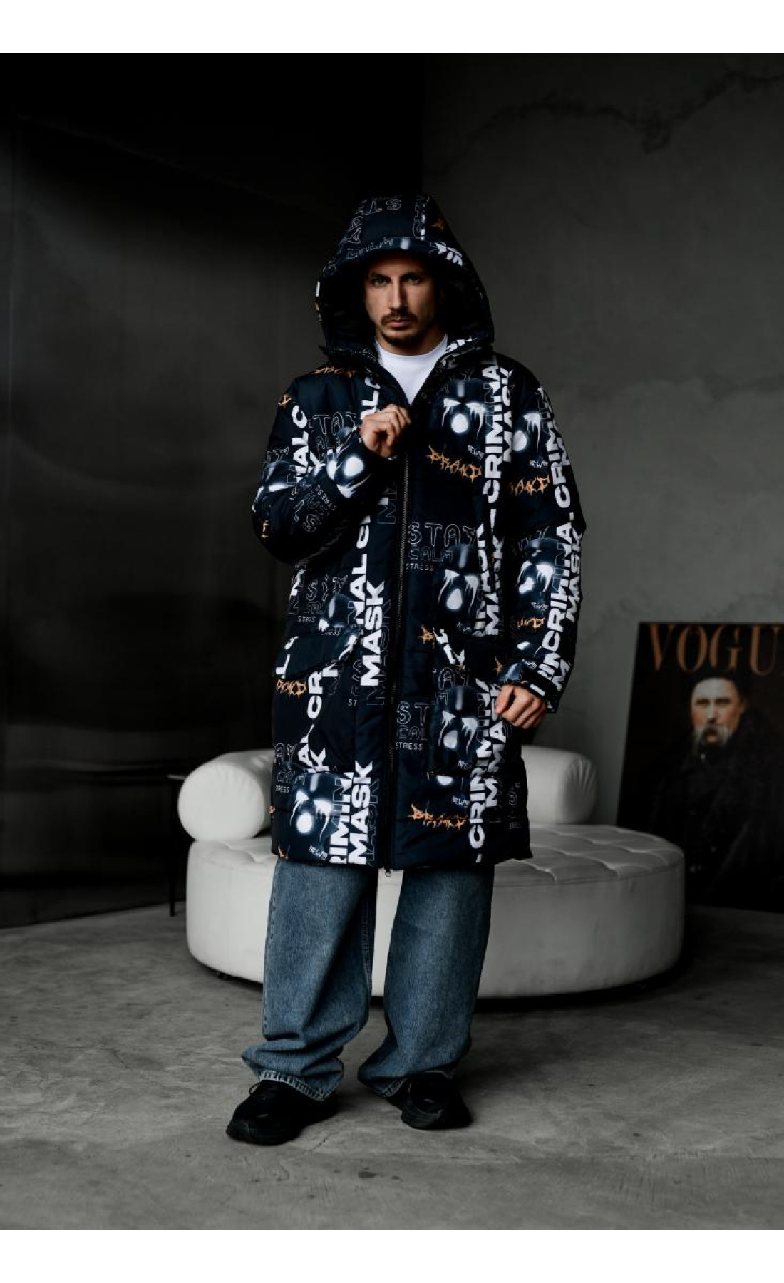 Куртка зимова з капюшоном чоловіча зимова