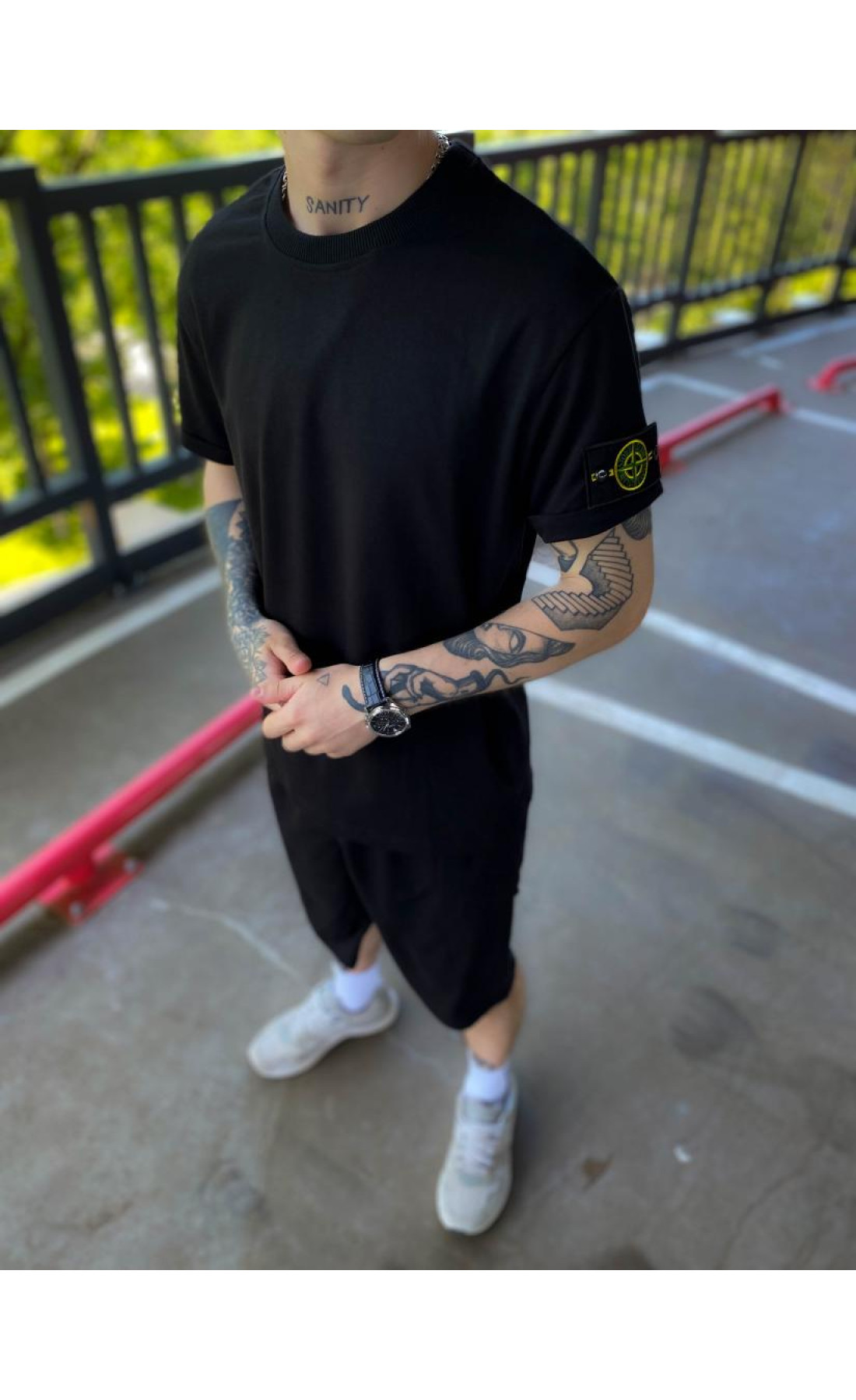 Літній костюм шорти футболка чоловічий трикотаж