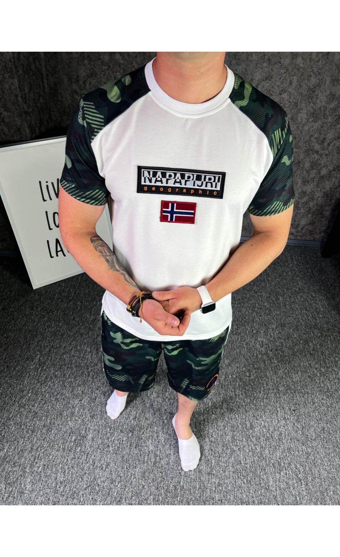 Літній костюм шорти футболка чоловічий трикотаж