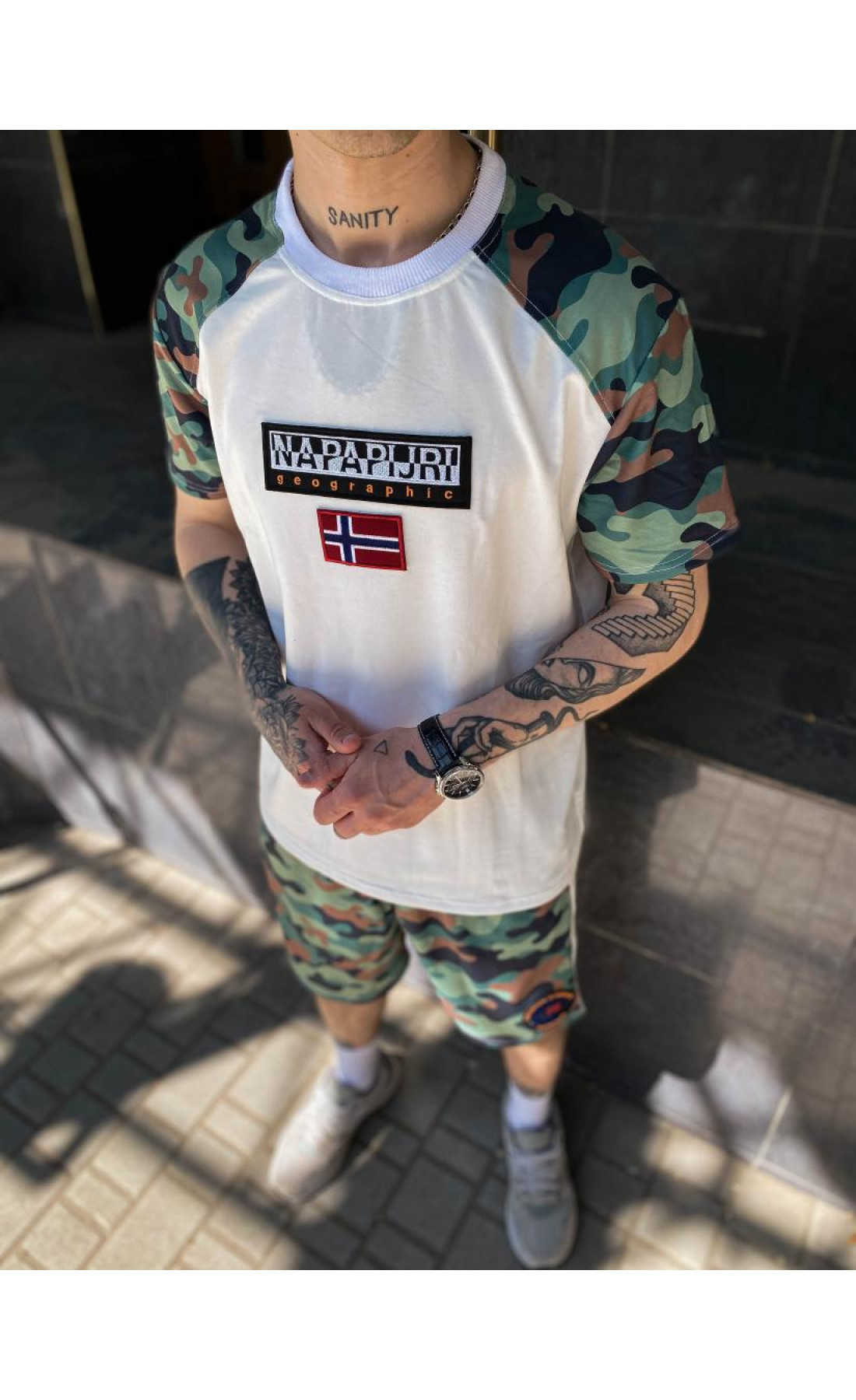 Літній костюм шорти футболка чоловічий трикотаж