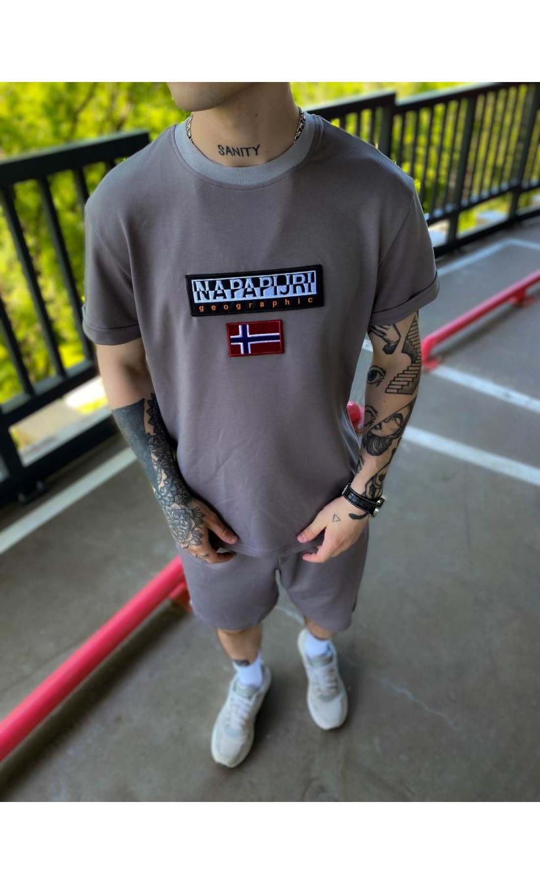 Літній костюм шорти футболка чоловічий трикотаж