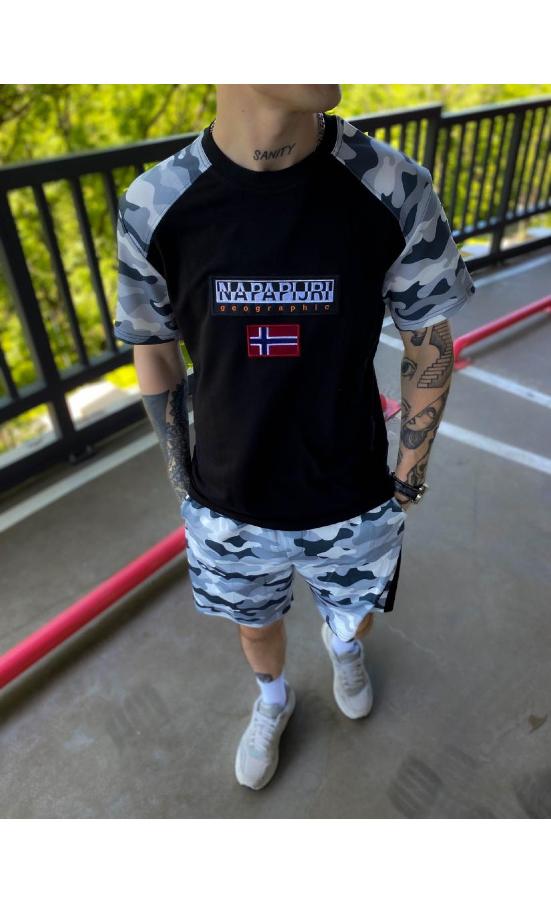 Літній костюм шорти футболка чоловічий трикотаж