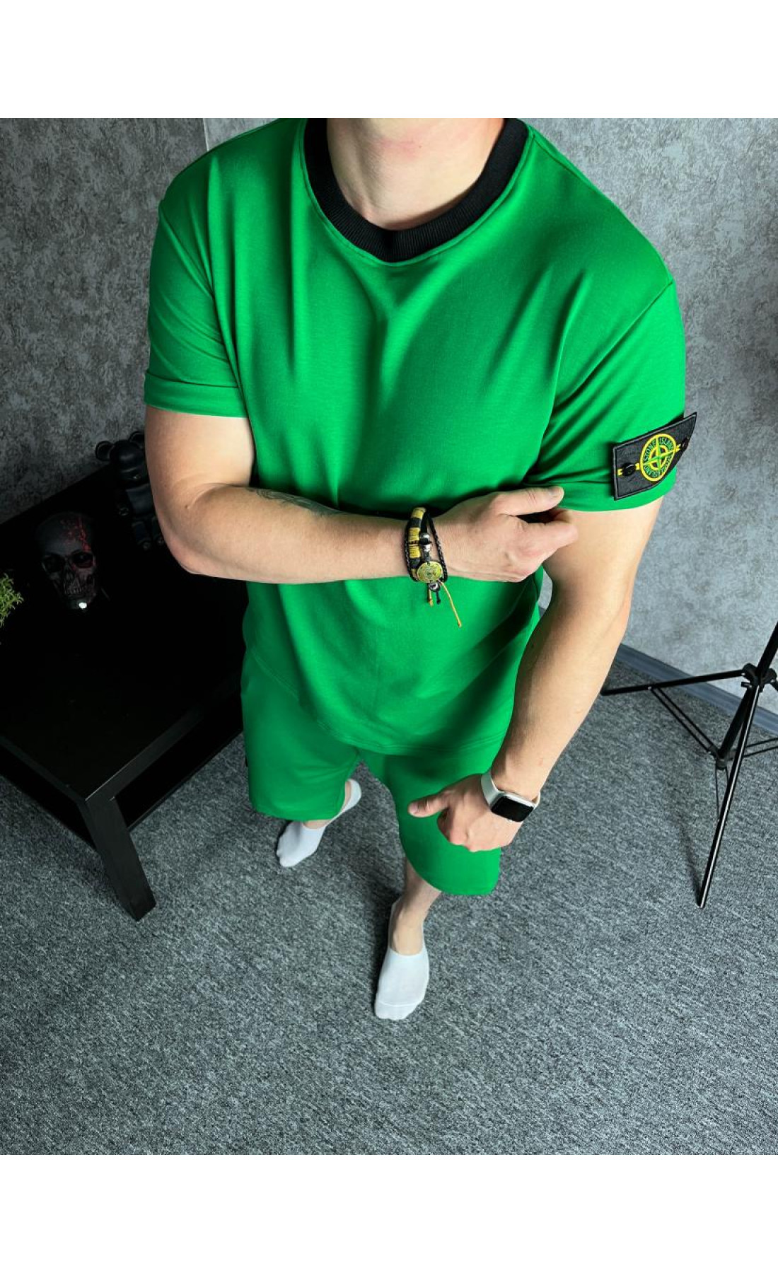 Літній костюм шорти футболка чоловічий трикотаж