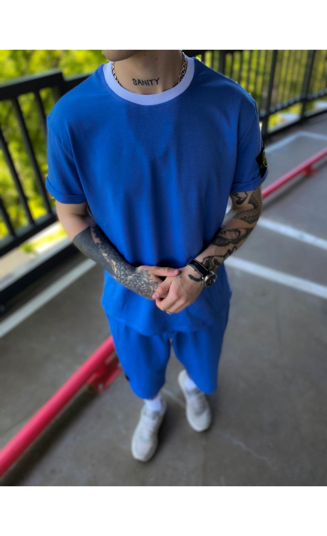 Літній костюм шорти футболка чоловічий трикотаж