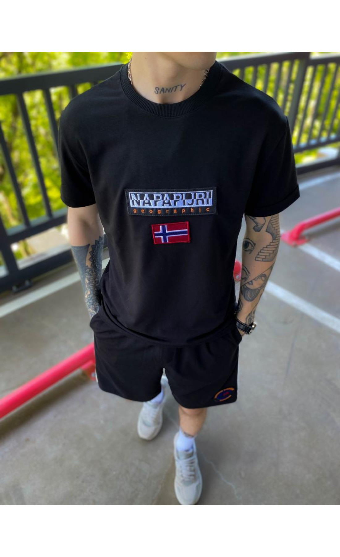 Літній костюм шорти футболка чоловічий трикотаж