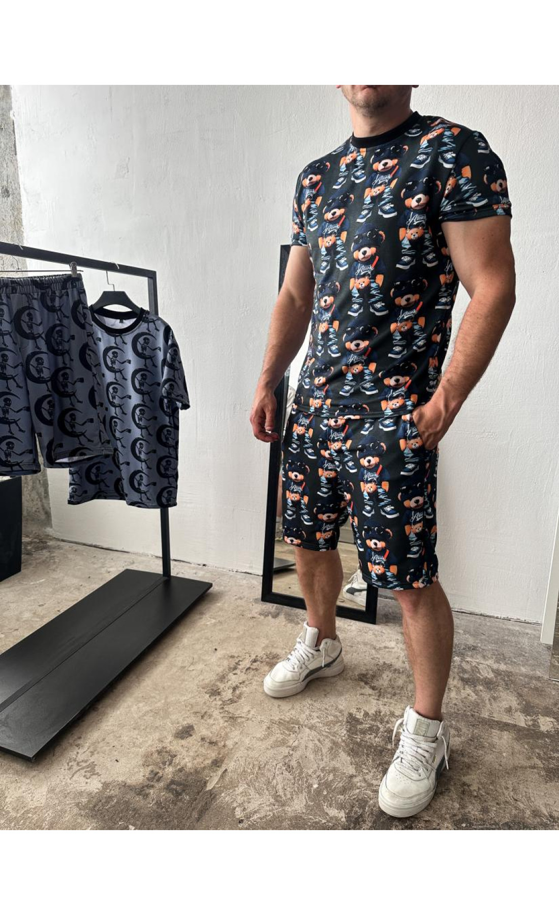 Комплект футболка шорти чоловічий трикотаж літо