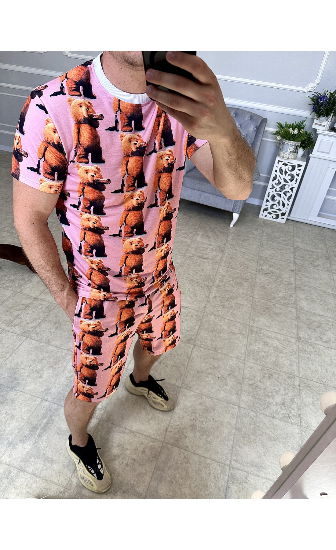 Комплект футболка шорти чоловічий трикотаж літо