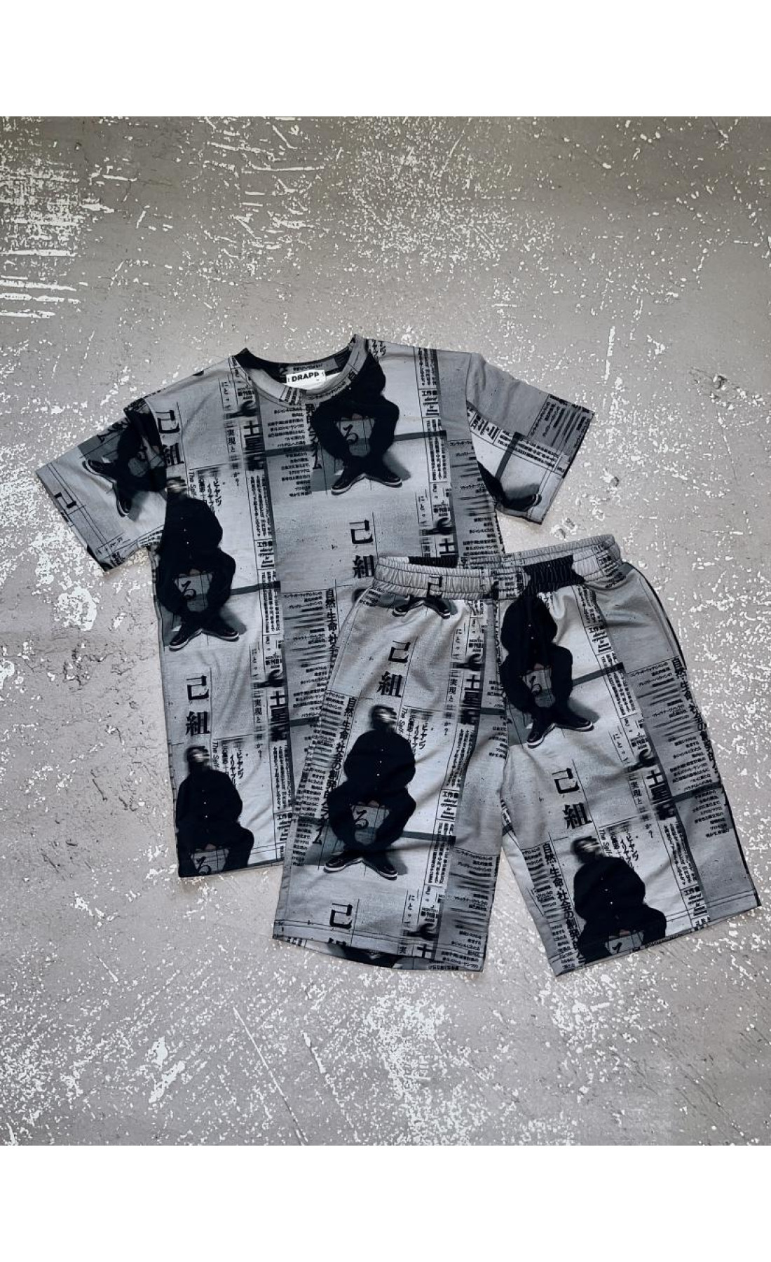 Комлект футболка шорти чоловічі  принтовані літо