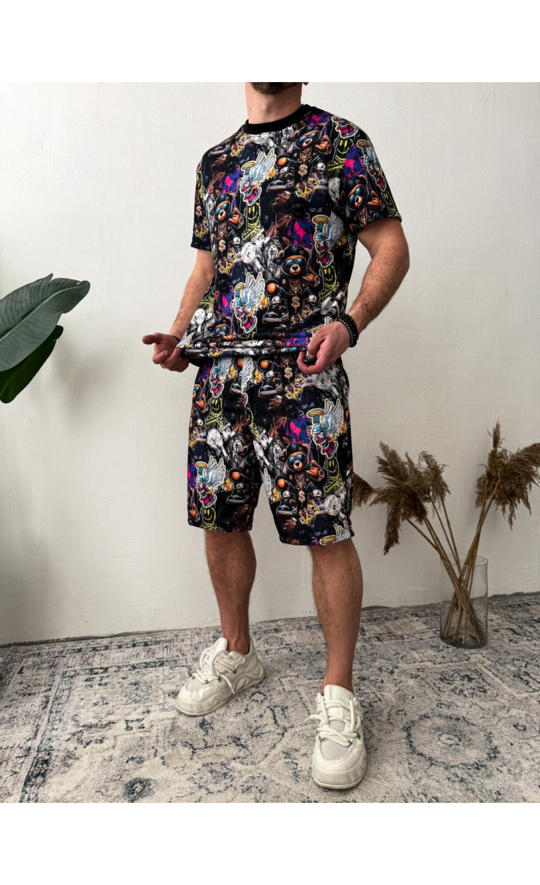 Комплект футболка шорти чоловічий стильний літо